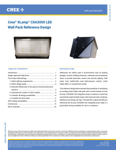 Cree XLamp CXA3050 LED Wall Pack Reference Design