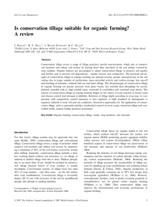 Is conservation tillage suitable for organic farming? A review