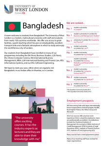 Bangladesh - University of West London
