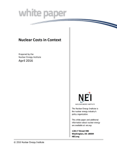 Nuclear Costs in Context - Nuclear Energy Institute
