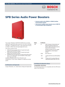 SPB Series Audio Power Boosters