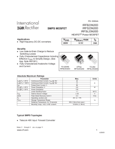 IRFB23N20D IRFS23N20D IRFSL23N20D SMPS MOSFET ID