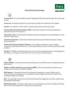 Electro-Mechanical Terminology Access Control