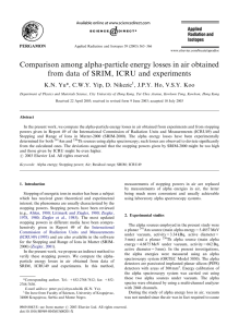 Comparison among alpha-particle energy losses in air obtained