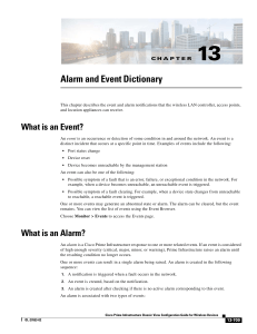 Alarm and Event Dictionary