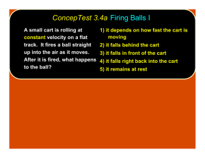 ConcepTest 3.4a Firing Balls I