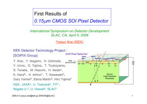 First Results of 0.15μm CMOS SOI Pixel Detector