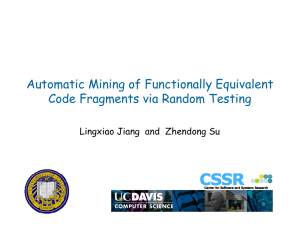 Automatic Mining of Functionally Equivalent Code Fragments via