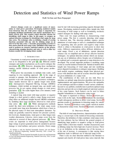 Detection and Statistics of Wind Power Ramps