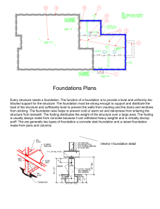 Foundations Plans