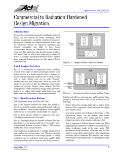 Commercial to Radiation-Hardened Design Migration