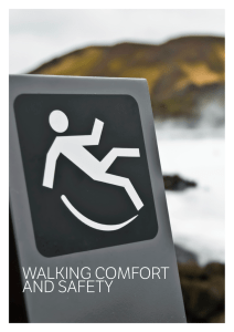 walking comfort and safety