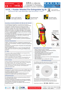 14133_1 Powder Wheeled Fire Extinguisher kg 25