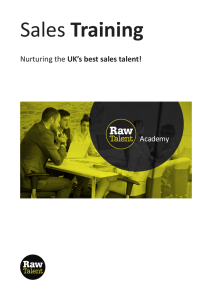 Sales Training - Raw Talent Academy