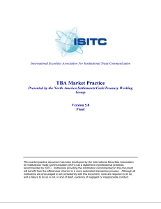 TBA Market Practice