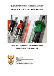 overview of petrol and diesel market in south africa between 2002