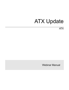 ATX Update - MyATX Solution Center