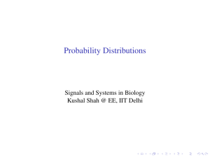 Probability Distributions