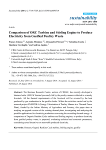 Comparison of ORC Turbine and Stirling Engine to Produce