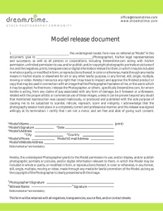 Model release document