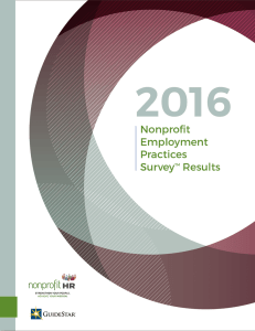 2016 Nonprofit Employment Practices Survey Results