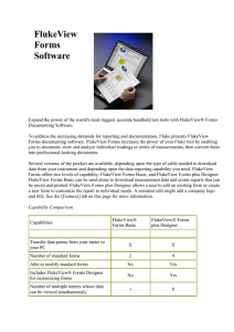 FlukeView Forms Software