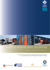 A Guide to Container Weight Declarations