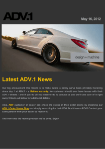 Latest ADV.1 News