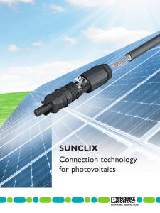 SUNCLIX Connection technology for photovoltaics