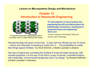 Chapter 12 Introduction to Nanoscale Engineering