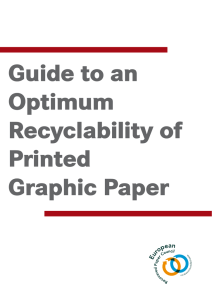 Guide to an Optimum Recyclability of Printed Graphic Paper