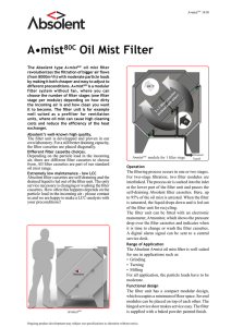 A•mist80C Oil Mist Filter