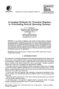 Averaging Met hods for Transient Regimes in Overloading Retrial