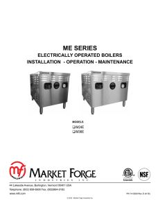 ME SERIES - Market Forge
