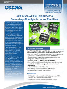 New Product APR34309/APR3415/APR34330 Secondary