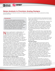 Noise Analysis in Precision Analog Designs