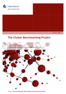 The Cluster Benchmarking Project