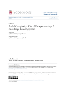 Added Complexity of Social Entrepreneurship