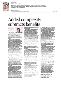 Added complexity subtracts benefits
