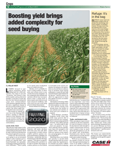 Boosting yield brings added complexity for seed buying