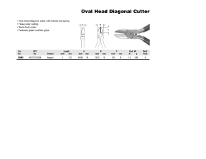 Oval Head Diagonal Cutter