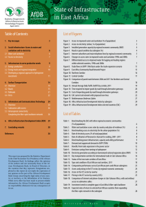 Economic Brief - State of Infrastructure in East Africa