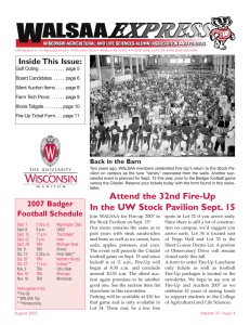 Attend the 32nd Fire-Up In the UW Stock Pavilion Sept. 15