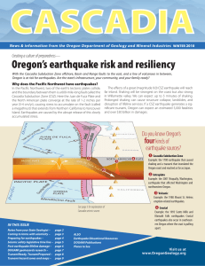 Cascadia Winter 2010 - Oregon`s Earthquake Risk and Resiliency