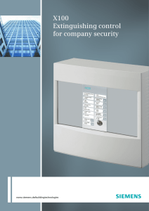 X100 Extinguishing control for company security