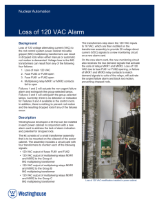 Loss of 120 VAC Alarm
