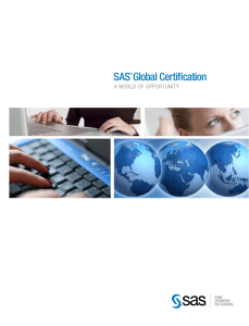 SAS® Global Certification