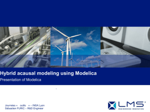 Hybrid acausal modeling using Modelica