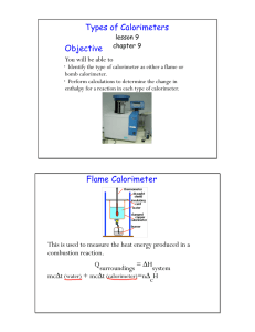 Types of Calorimeters