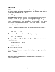 Calorimetry